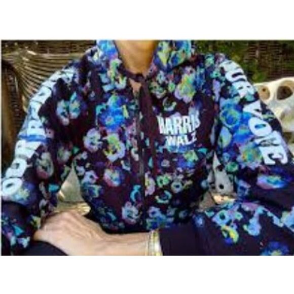 Ulla Johnson x Harris Walz Superbloom Full Zip Cropped Hoodie Sz. M - Picture 1 of 7